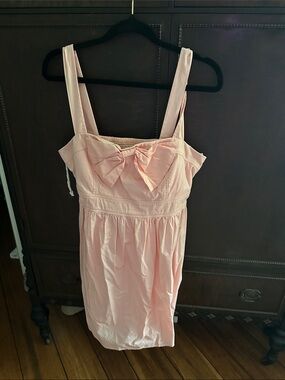 City Studio Womens Pink Bow Front Mini Dress
